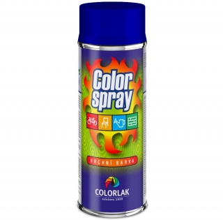Color spray vrchní barva Colorlak 400 ml modrá 3508
